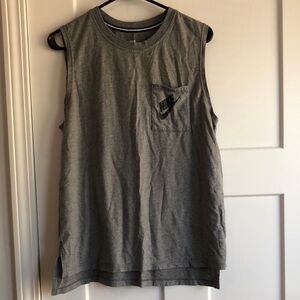 Nike Gray Sleeveless Tank Top Size M